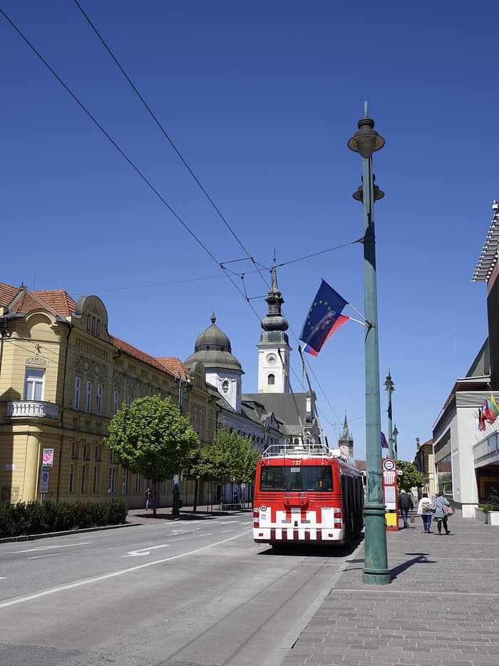 Legionnaires' Square in Prešov near the cathedral