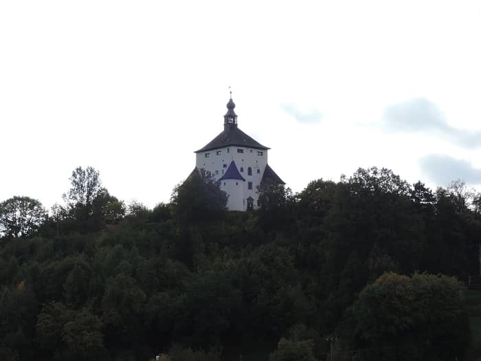 Walls of Nový zámok in Banská Štiavnica
