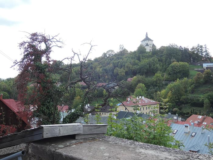 Nový zámok seen from the surroundings of Banská Štiavnica