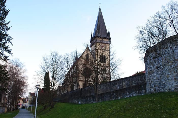Detail of the Basilica of St Giles in Bardejov