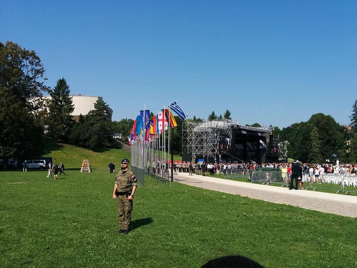 Commemoration of the 75th anniversary of the uprising in Banská Bystrica, view 2