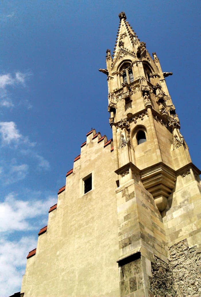 The tower of the Clarissine Church in Bratislava