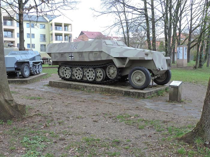 A view in Banská Bystrica, photographed in 2018