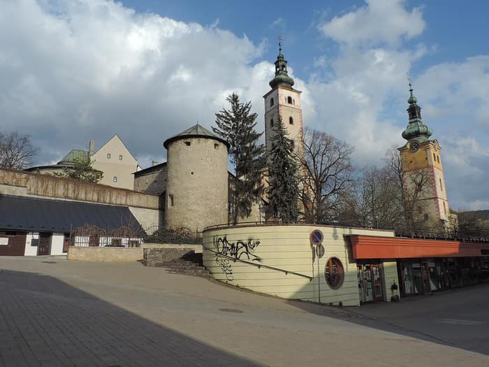View of the old town of Banská Bystrica