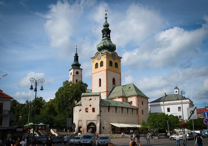 Banská Bystrica Castle with its church towers