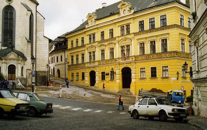 Historic buildings of Banská Štiavnica in 1999