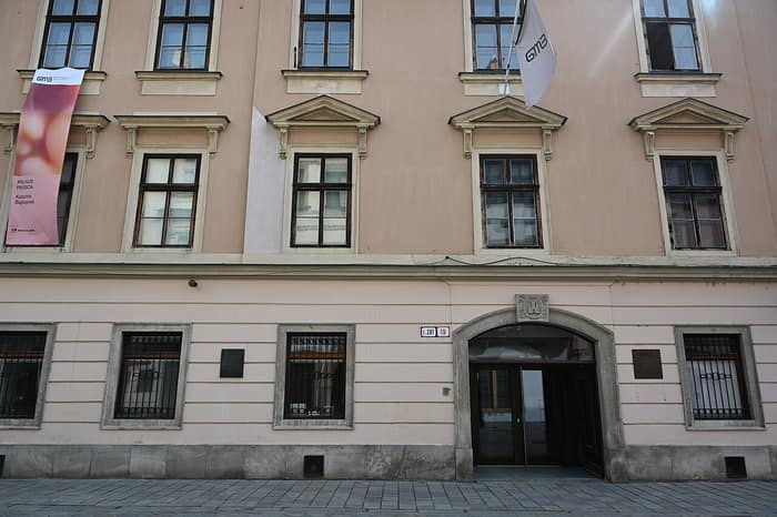 The Pálffy Palace seen from the street