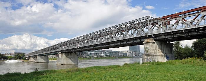 The Starý most, the Old Bridge over the Danube in Bratislava