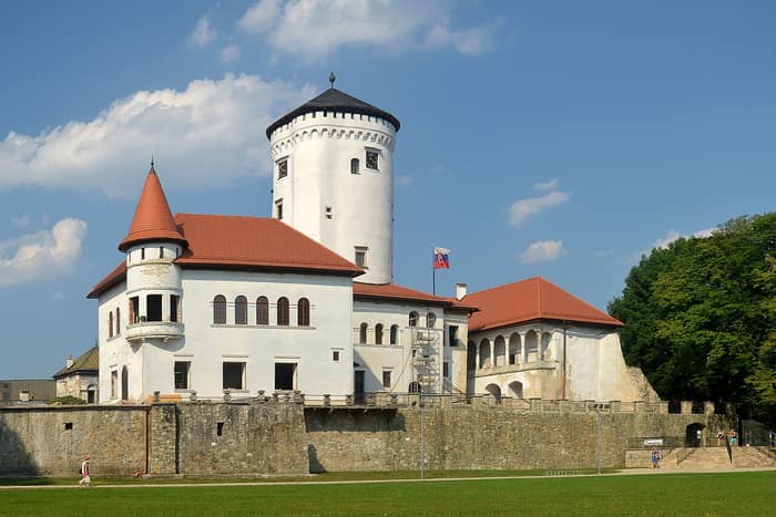 Budatín Castle at the confluence of the Váh and Kysuca in Žilina