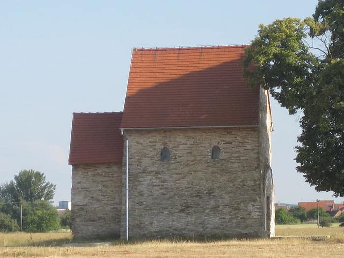 The Church of St Margaret of Antioch near Kopčany, second view of the walls