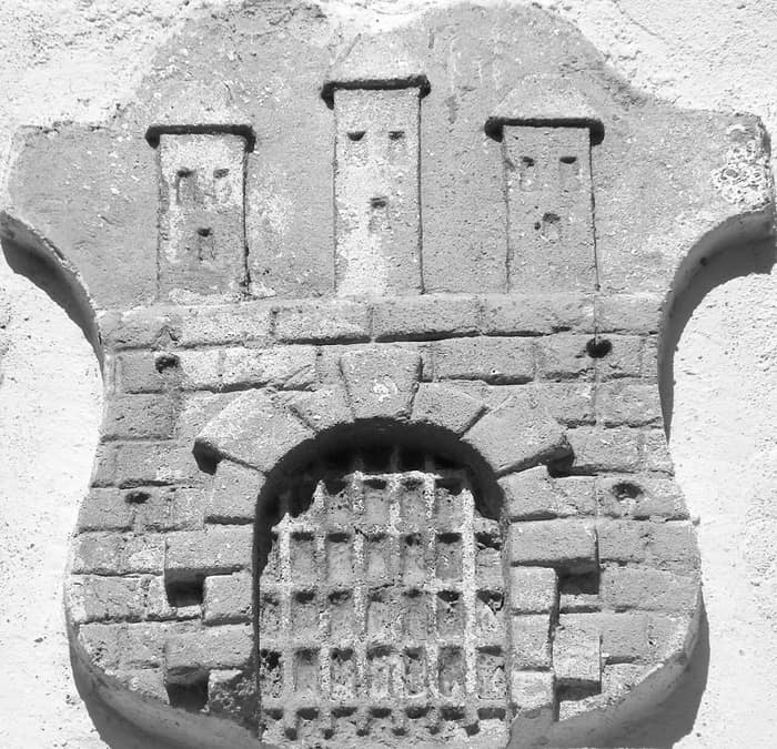 Coat of arms of Lamač, the Bratislava borough with the chapel