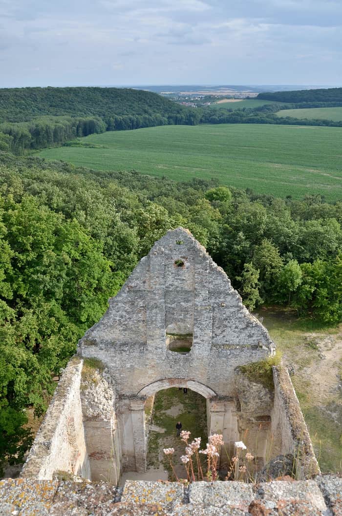 Ruined walls of the monastery of St Catherine near Dechtice