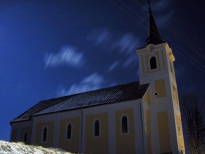 Church of Our Lady of Sorrows in Pohorelá, view 1
