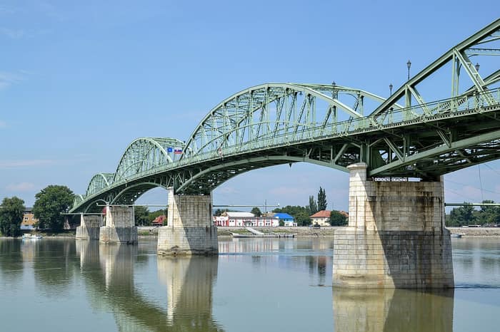 The Mária Valéria Bridge over the Danube at Esztergom