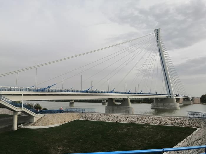 Monostor Bridge over the Danube between Komárno and Komárom