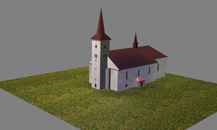 Most Holy Trinity Church in Tvrdošín, second view