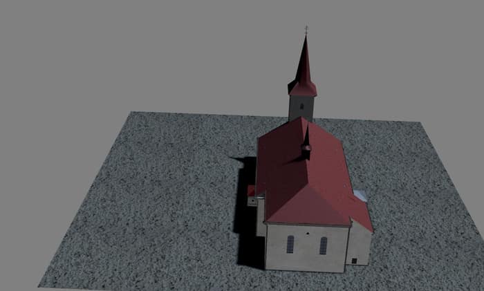 Most Holy Trinity Church in Tvrdošín, third view