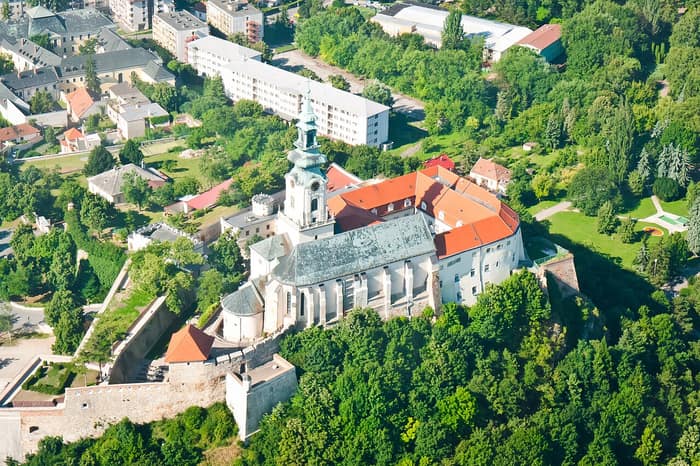 The church on the castle hill in Nitra