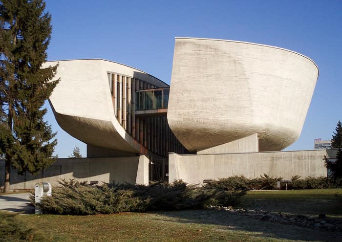 The SNP Monument and Museum building in Banská Bystrica
