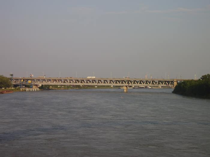 Prístavný most over the Danube in Bratislava