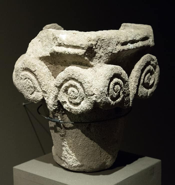 Romanesque capital from Zobor Abbey