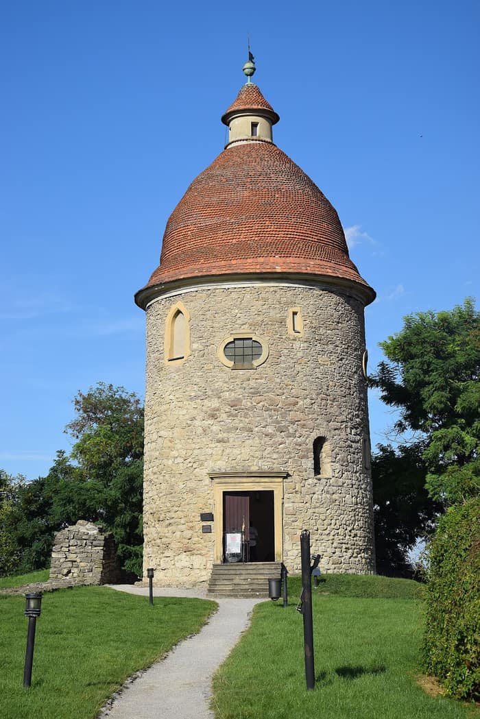The round Romanesque building in Skalica