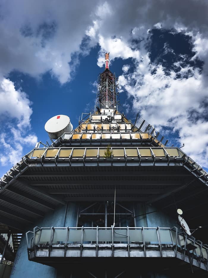 The telecommunication tower on Zobor near Nitra