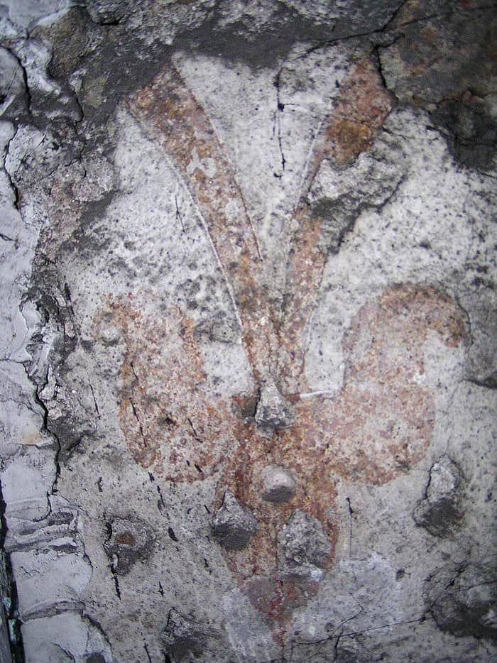 Fleur-de-lis motif in Holy Trinity Cathedral, Žilina, view 2